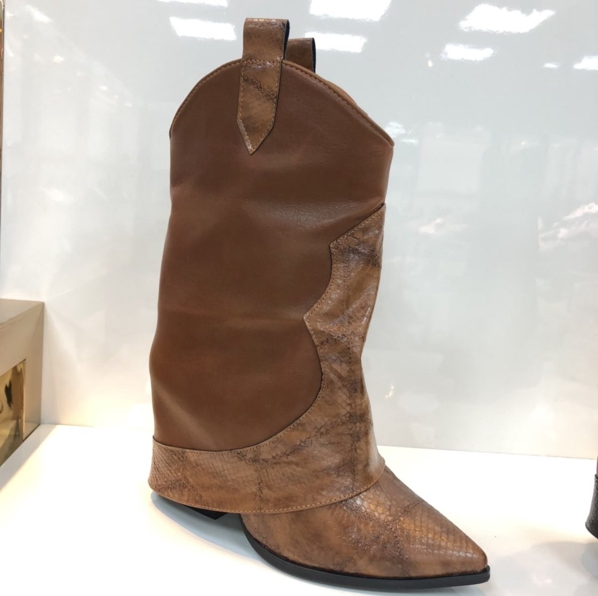 Karima cowboy boots - Bruin - Maat 40