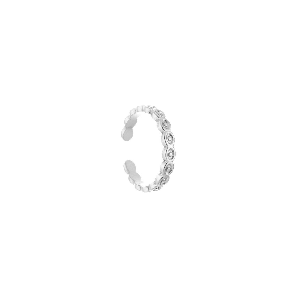 Ring Eva Silver - verstelbare ring - ring - ring zilverkleurig